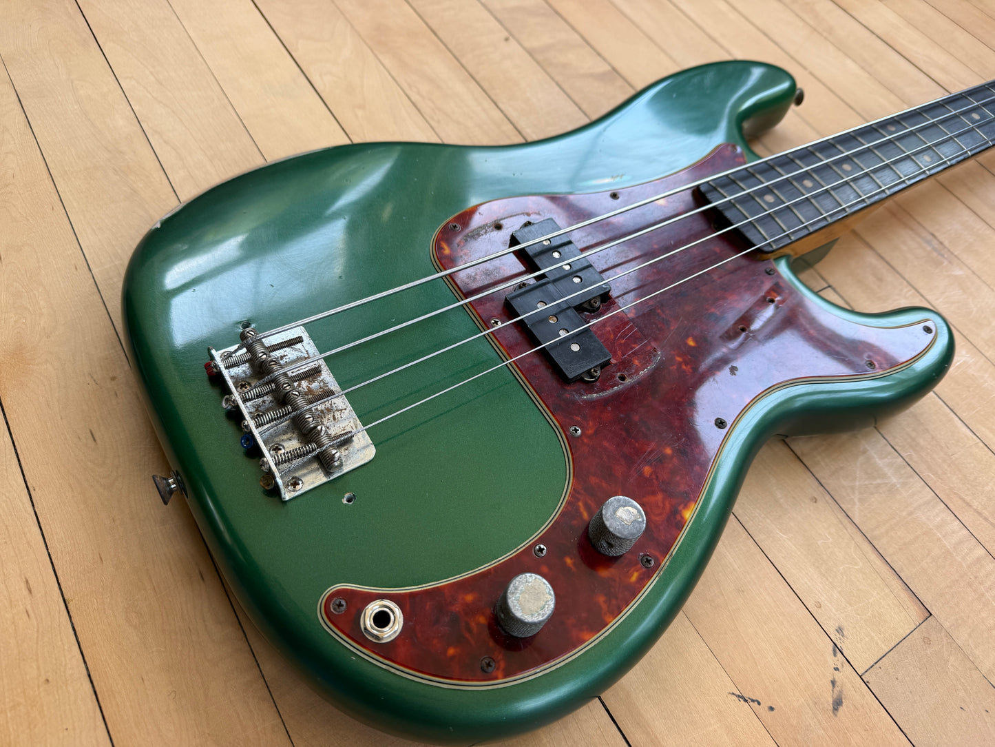 1962 Fender Precision Bass Guitar Green