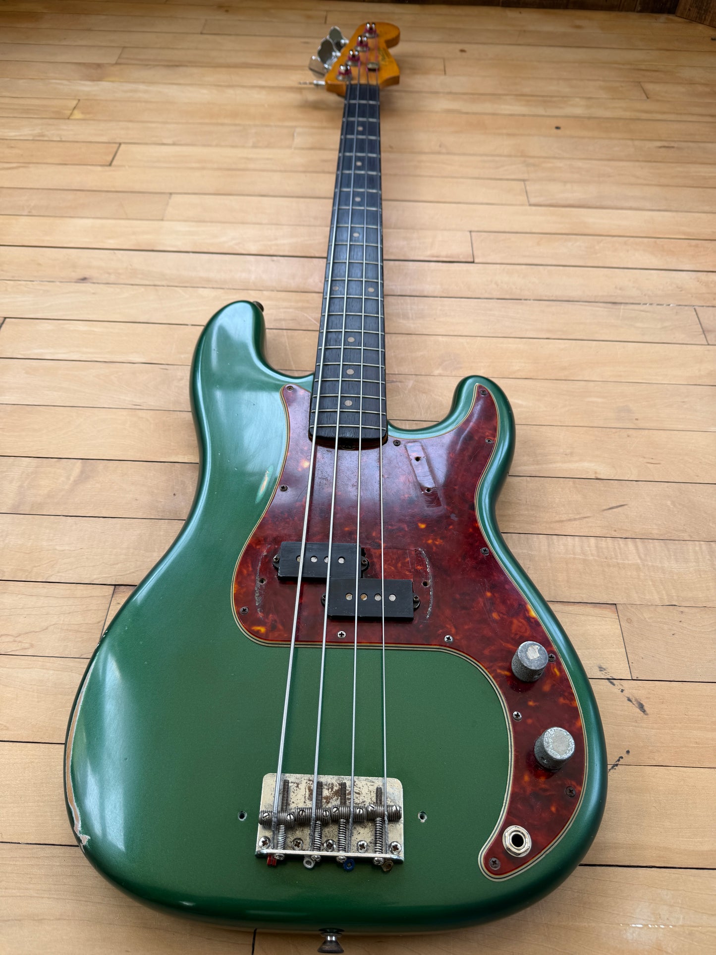 1962 Fender Precision Bass Guitar Green