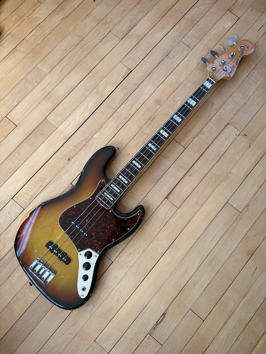 1971 Fender Jazz Bass Guitar Sunburst