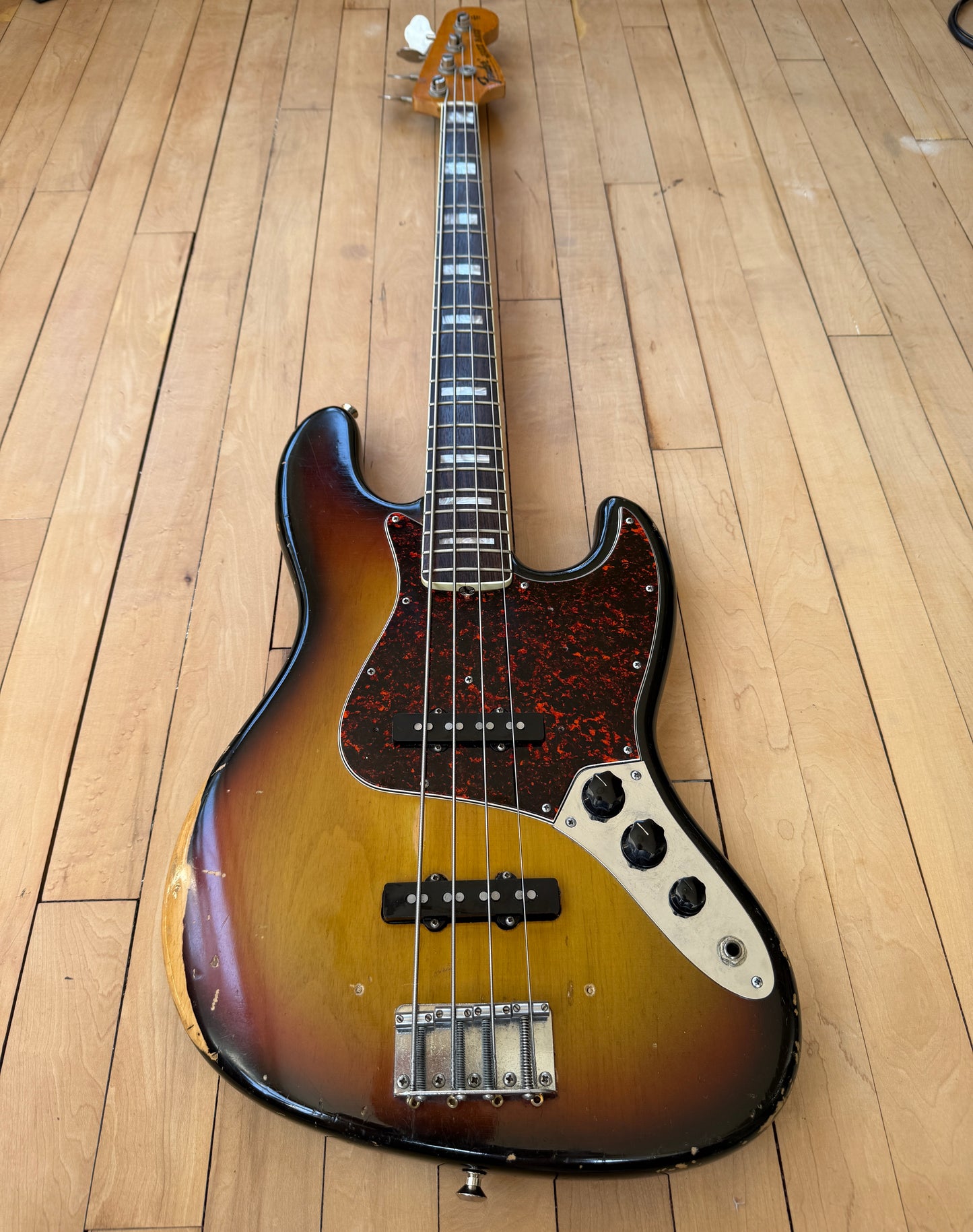 1971 Fender Jazz Bass Guitar Sunburst
