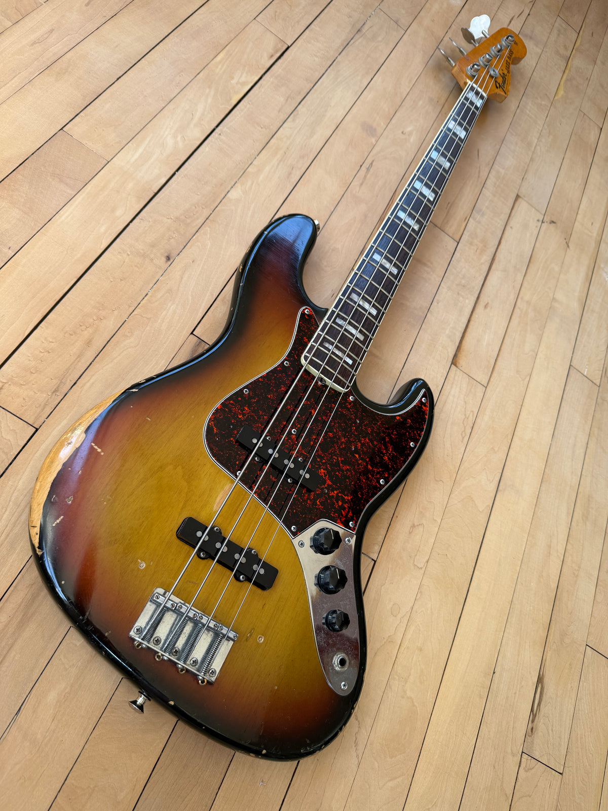 1971 Fender Jazz Bass Guitar Sunburst