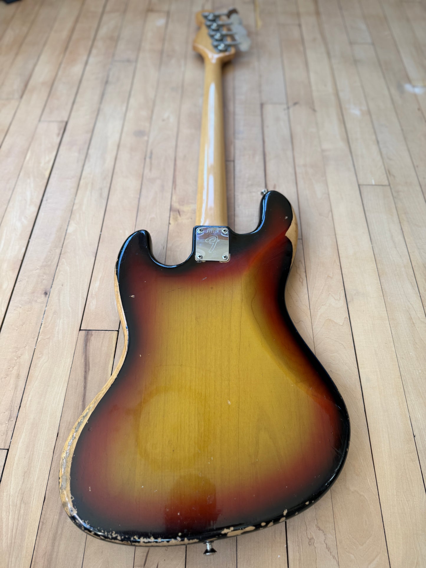 1971 Fender Jazz Bass Guitar Sunburst