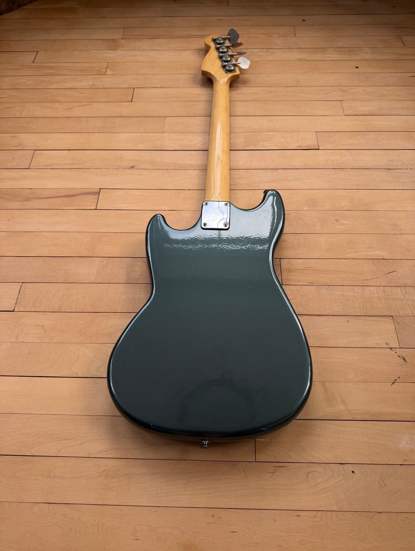 1978 Fender Musicmaster Bass Guitar Green Refinish