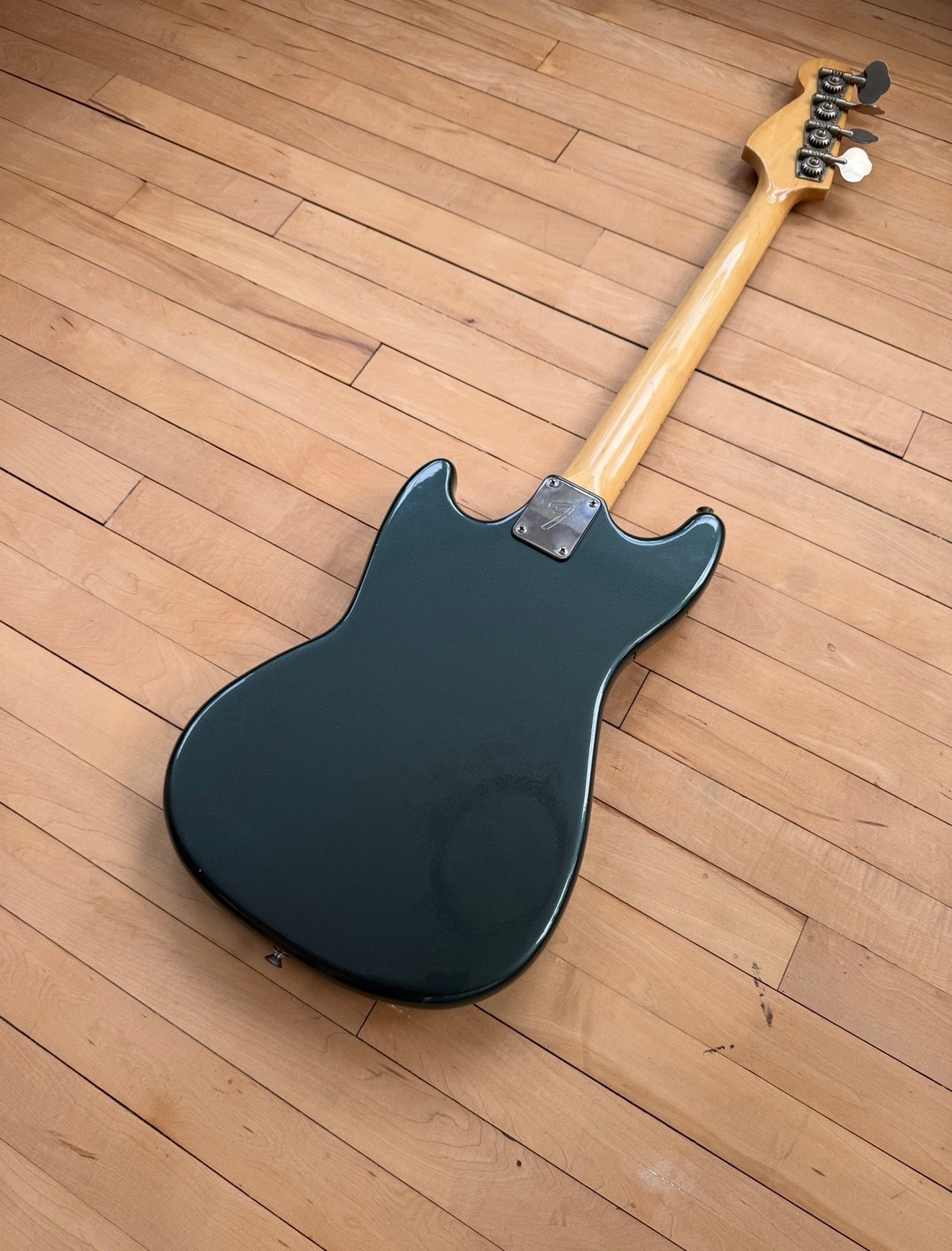 1978 Fender Musicmaster Bass Guitar Green Refinish