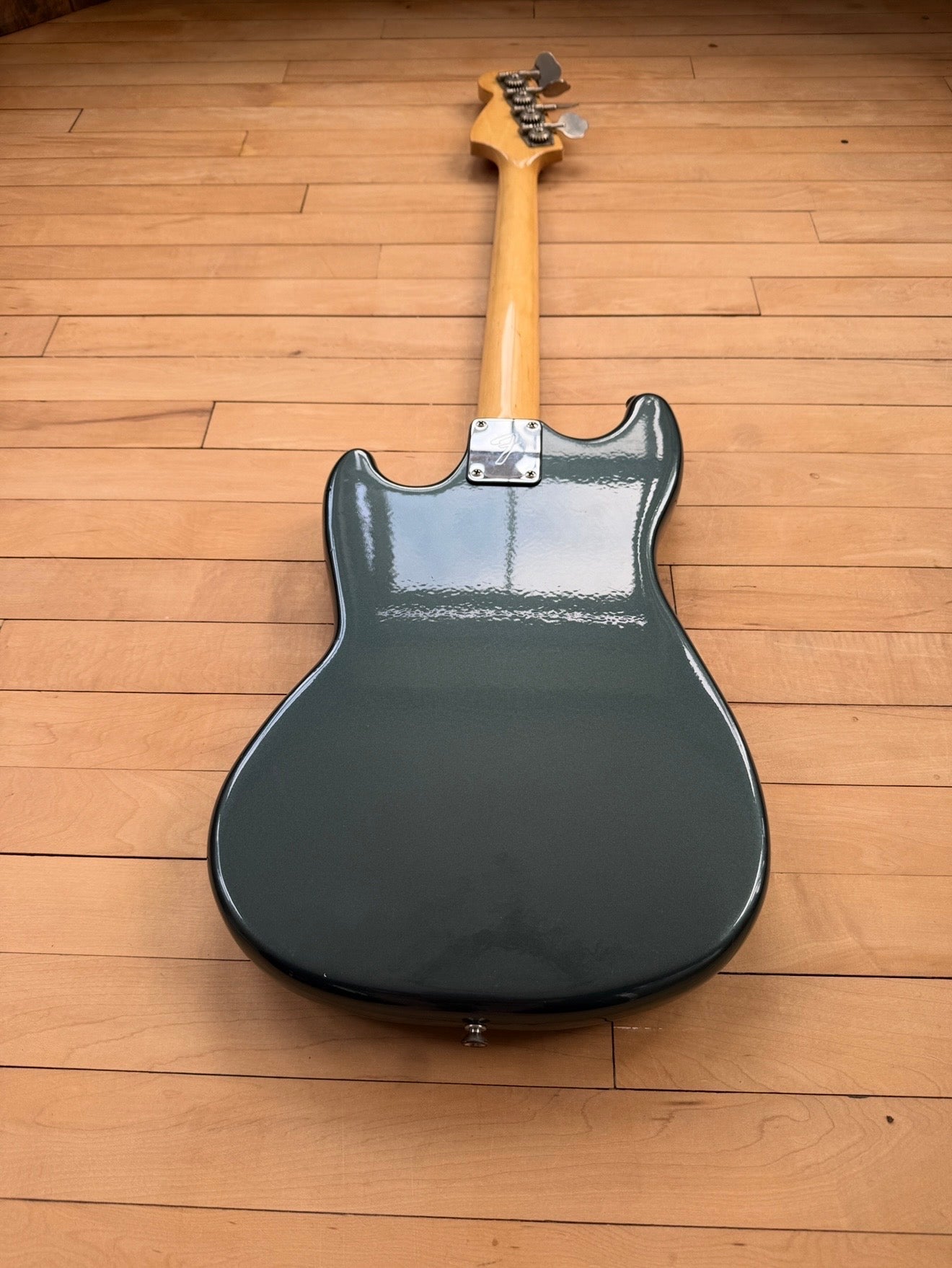 1978 Fender Musicmaster Bass Guitar Green Refinish