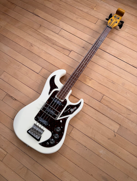 2006 Burns Shadow Bass Guitar White