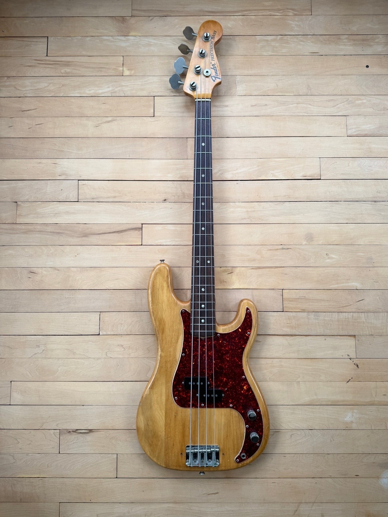 1973 Fender Precision Bass Guitar Natural & Rosewood