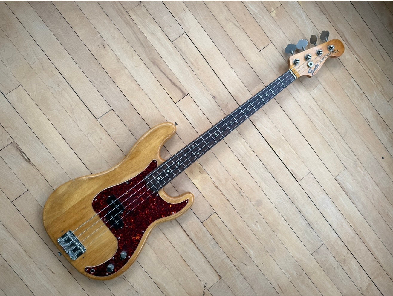 1973 Fender Precision Bass Guitar Natural & Rosewood