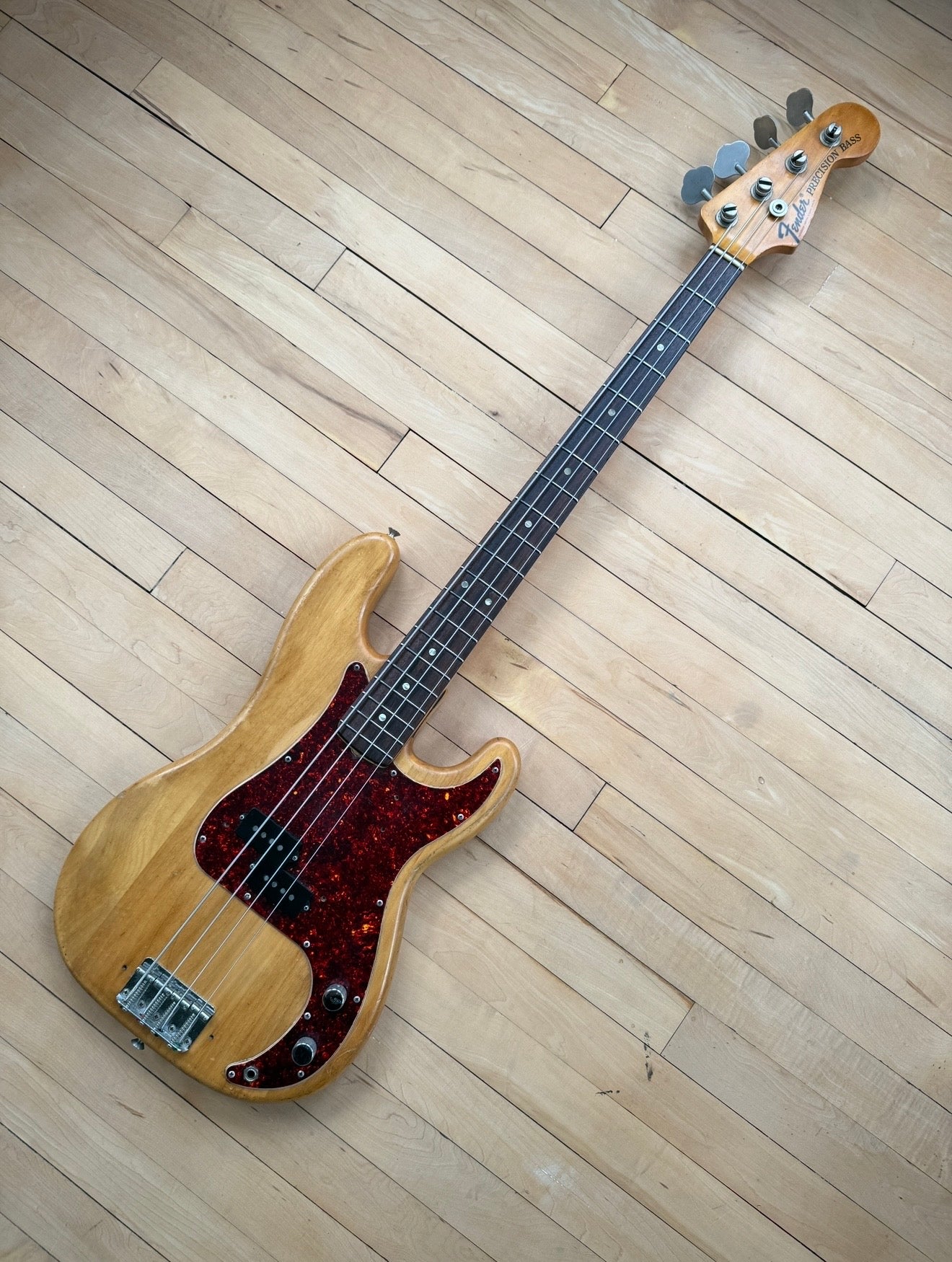 1973 Fender Precision Bass Guitar Natural & Rosewood