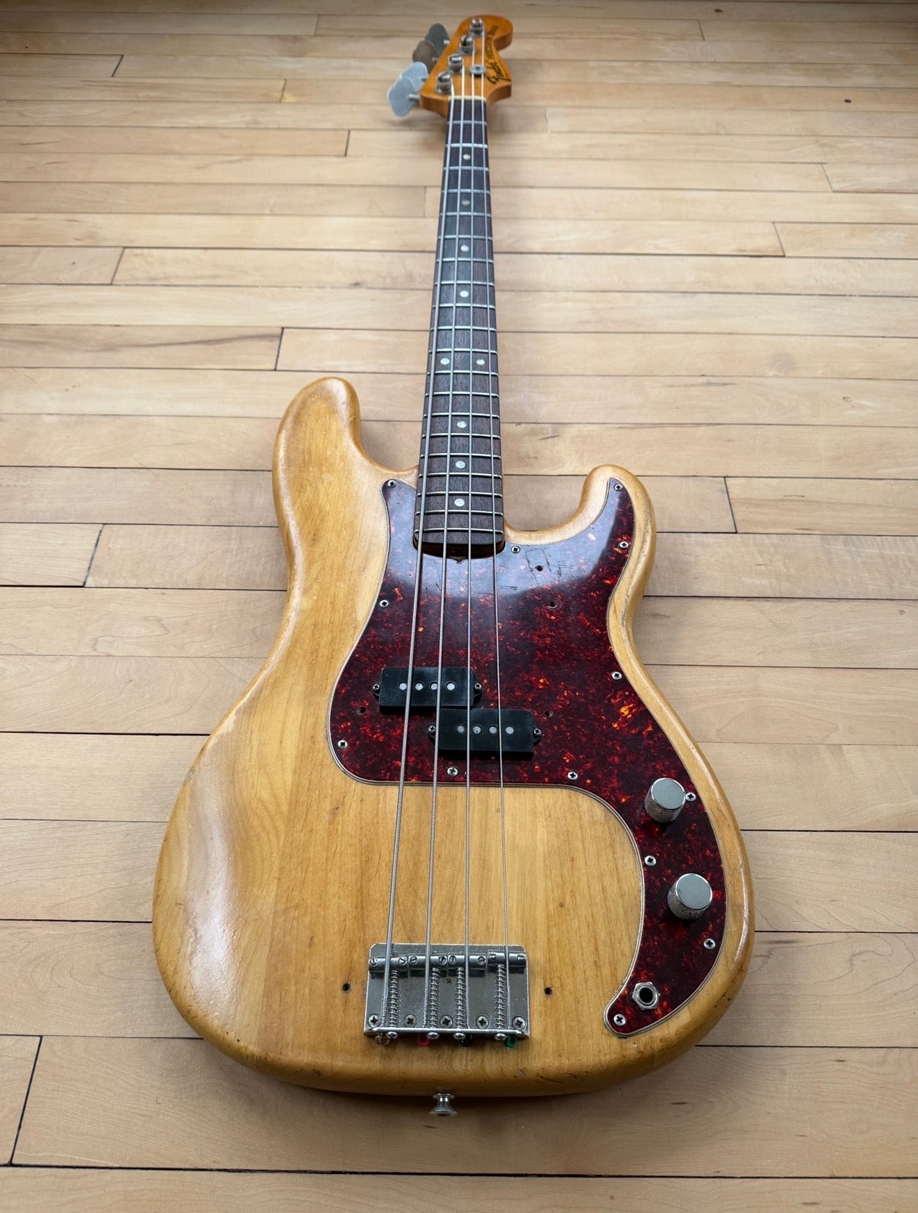 1973 Fender Precision Bass Guitar Natural & Rosewood