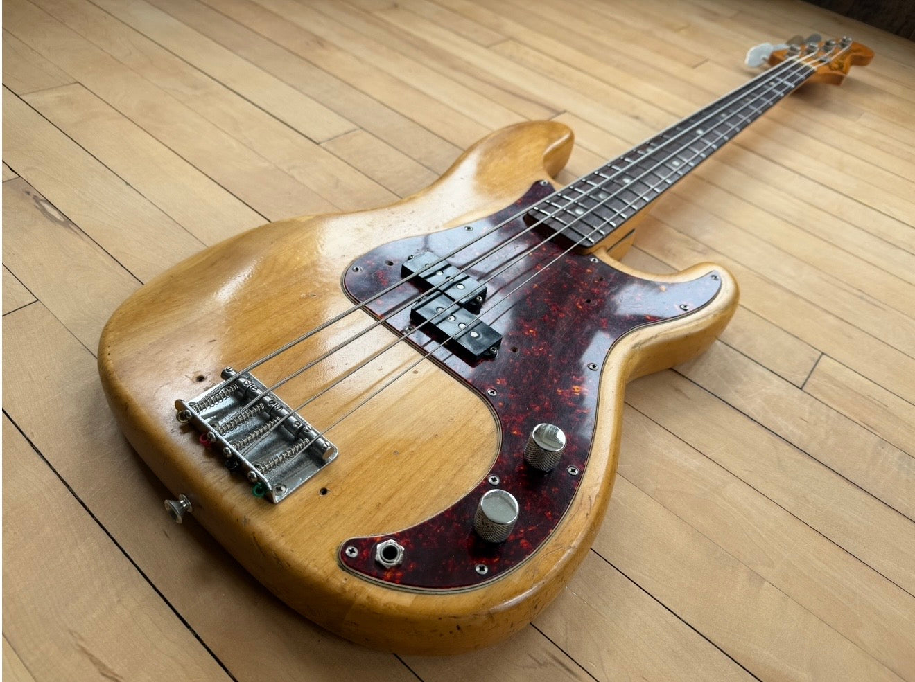 1973 Fender Precision Bass Guitar Natural & Rosewood