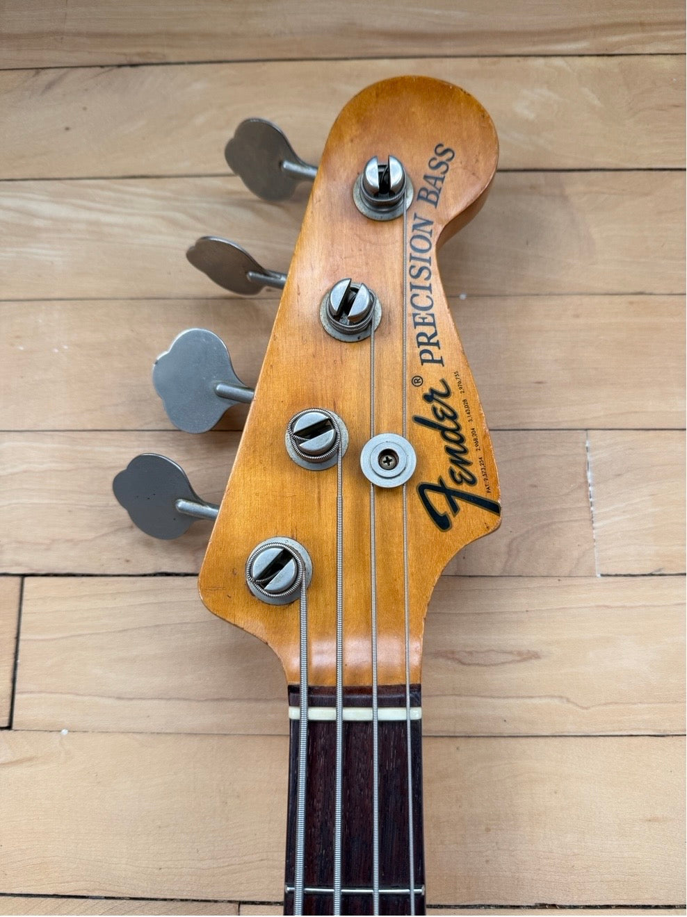 1973 Fender Precision Bass Guitar Natural & Rosewood