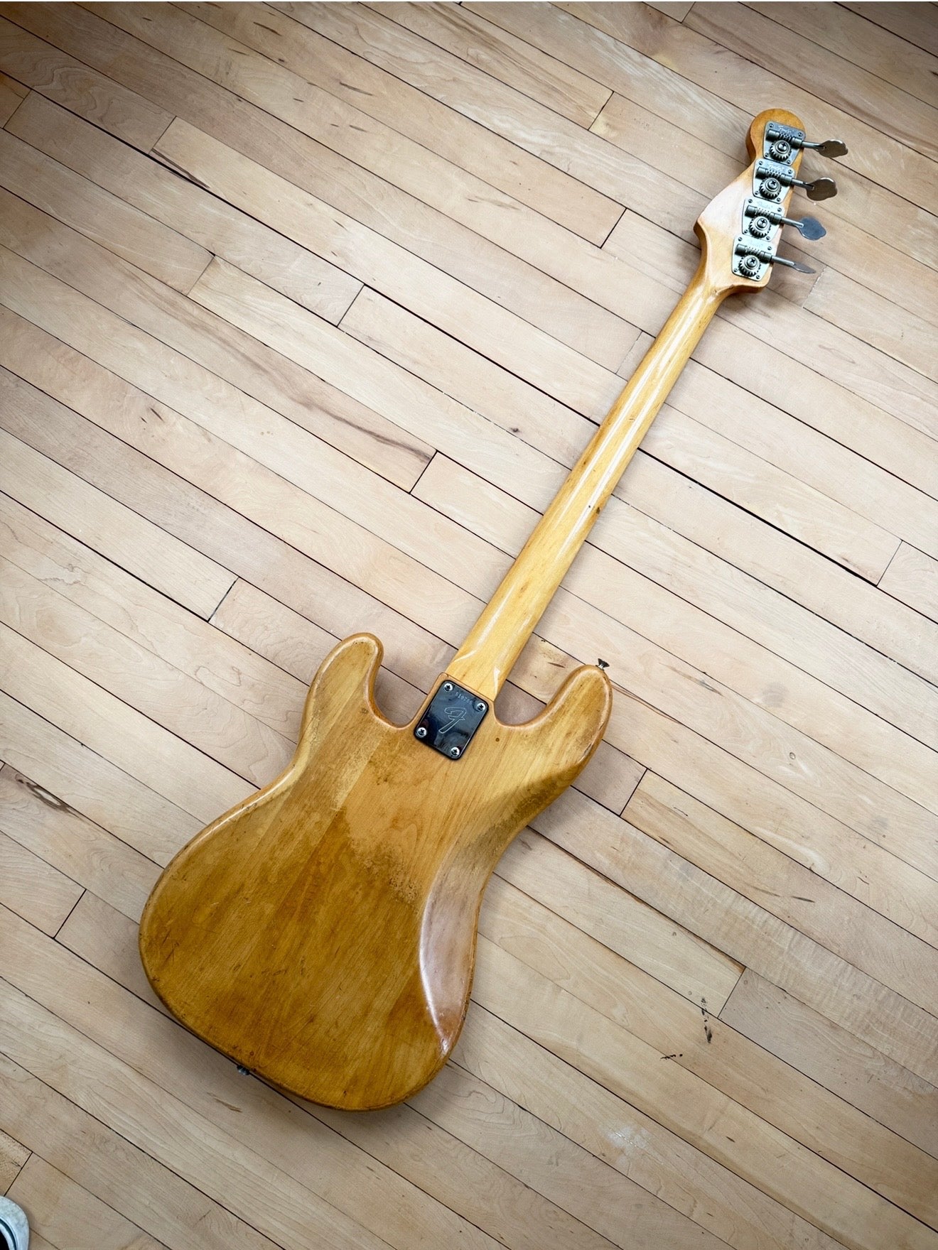 1973 Fender Precision Bass Guitar Natural & Rosewood