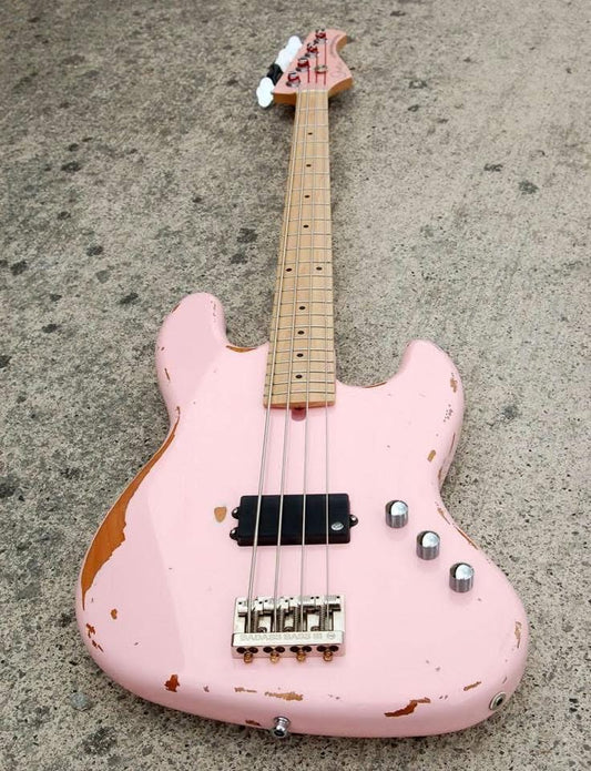 Shuker Flea Rockinfreakapotamus Bass Guitar Pink - Vintage Bass Room