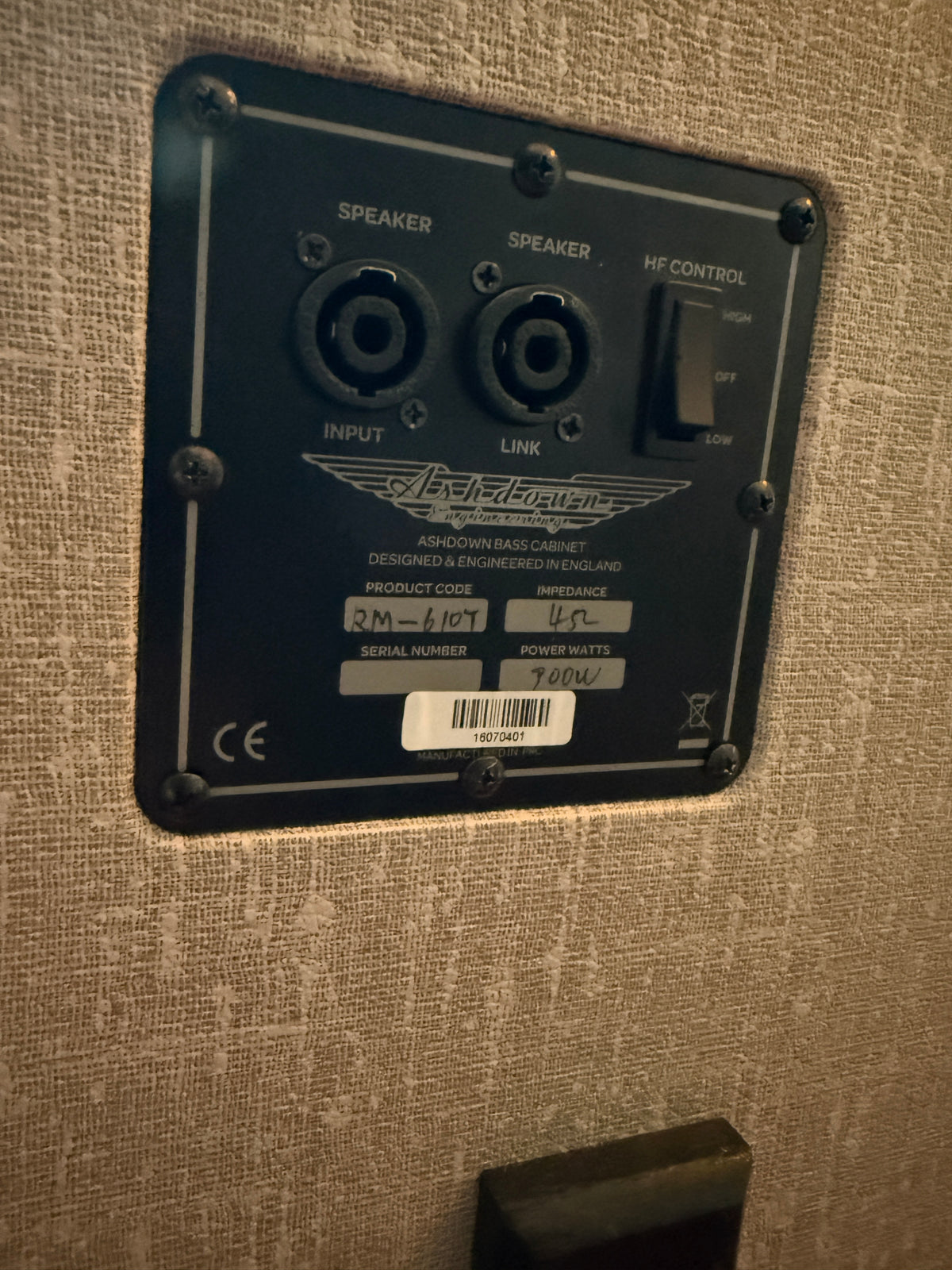 Ashdown CTM 300 (EX Nate Mendel Foo Fighters) & 6x10 Cabinet