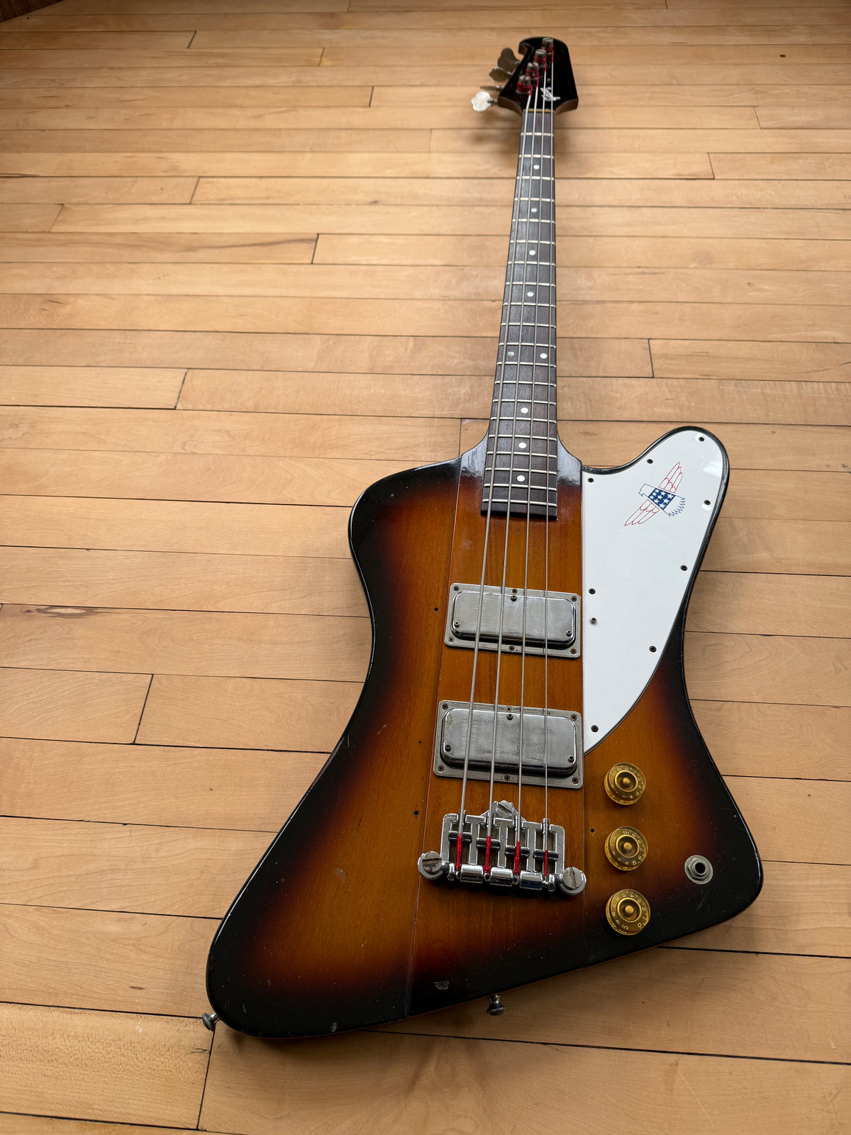 1976 Gibson Bicentennial Thunderbird Bass Guitar Burst