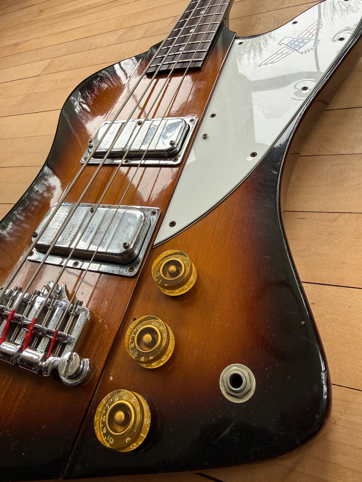 1976 Gibson Bicentennial Thunderbird Bass Guitar Burst