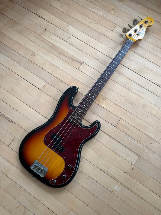 1982 Fender JV Precision Bass Guitar Sunburst