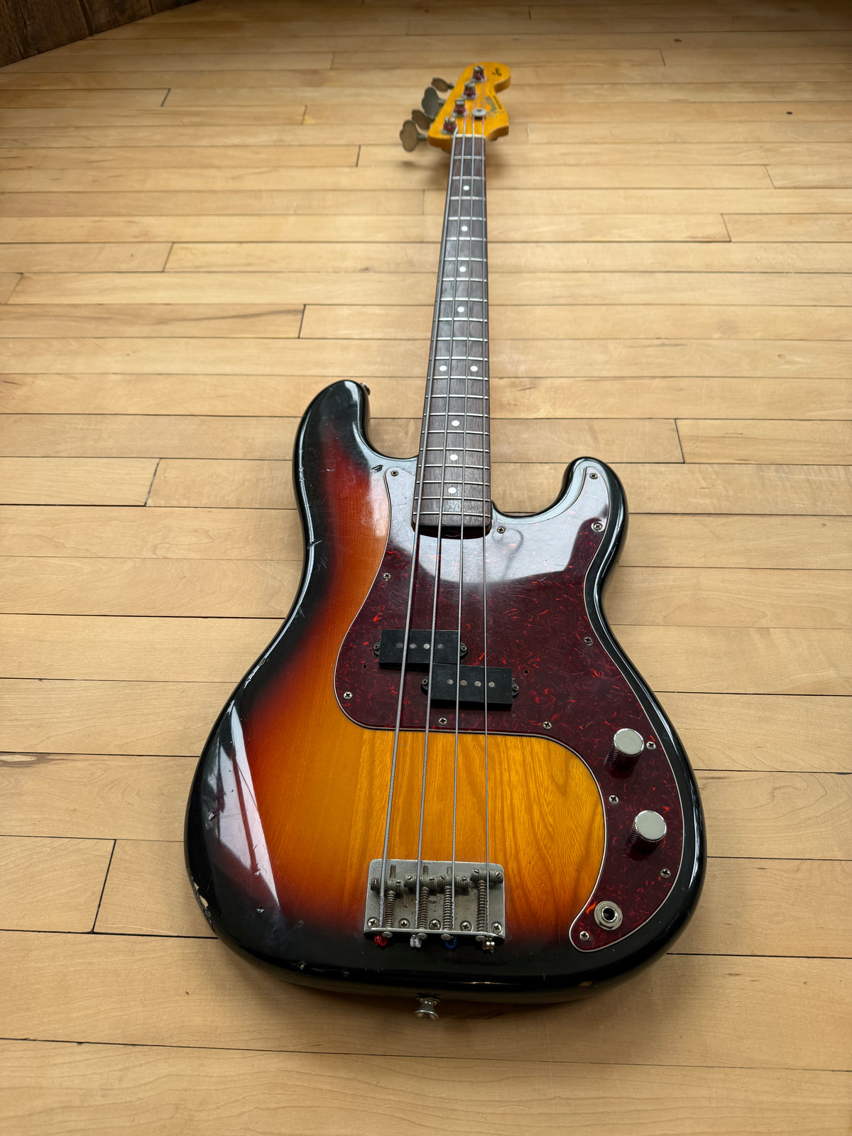1982 Fender JV Precision Bass Guitar Sunburst