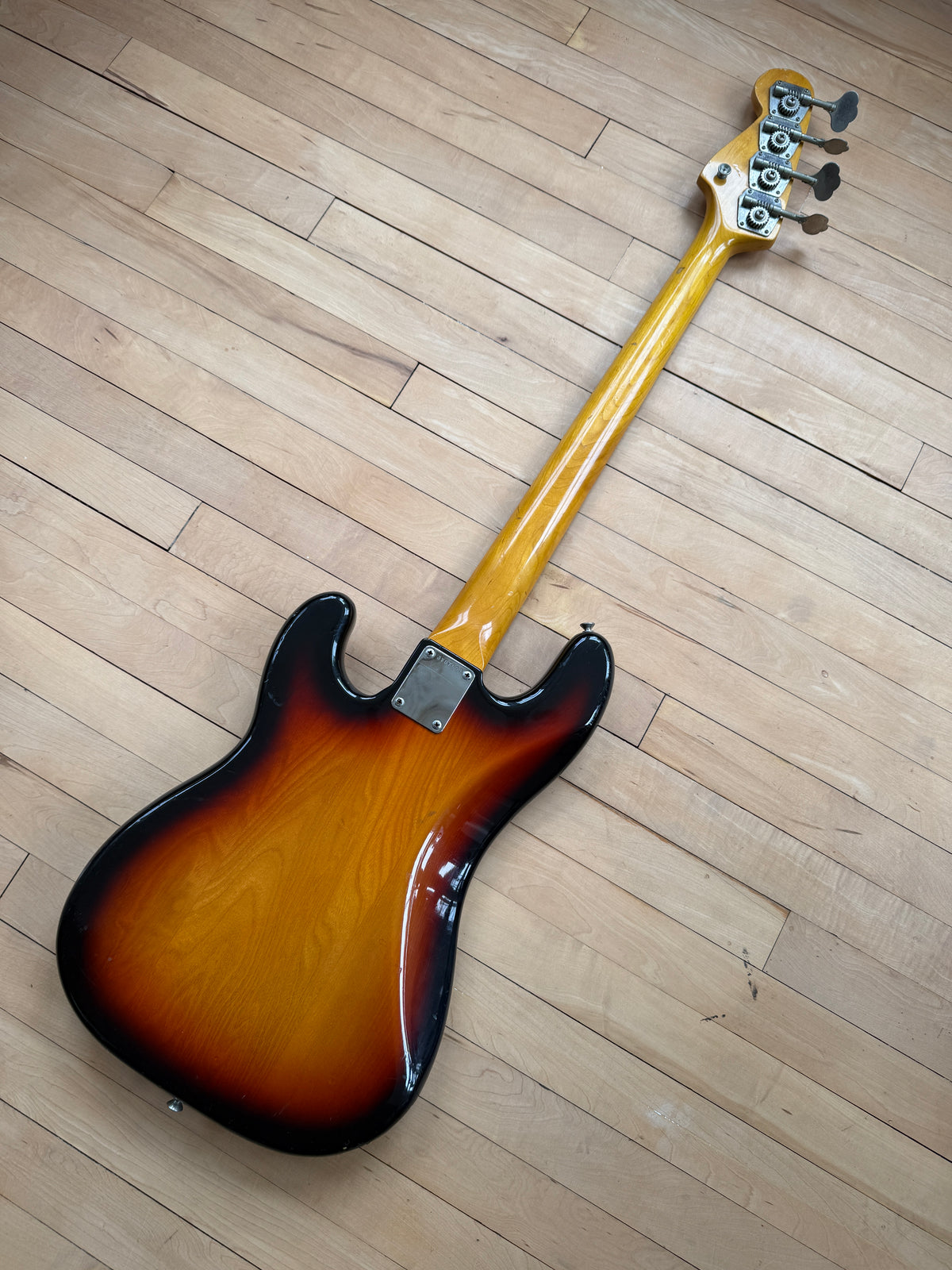 1982 Fender JV Precision Bass Guitar Sunburst