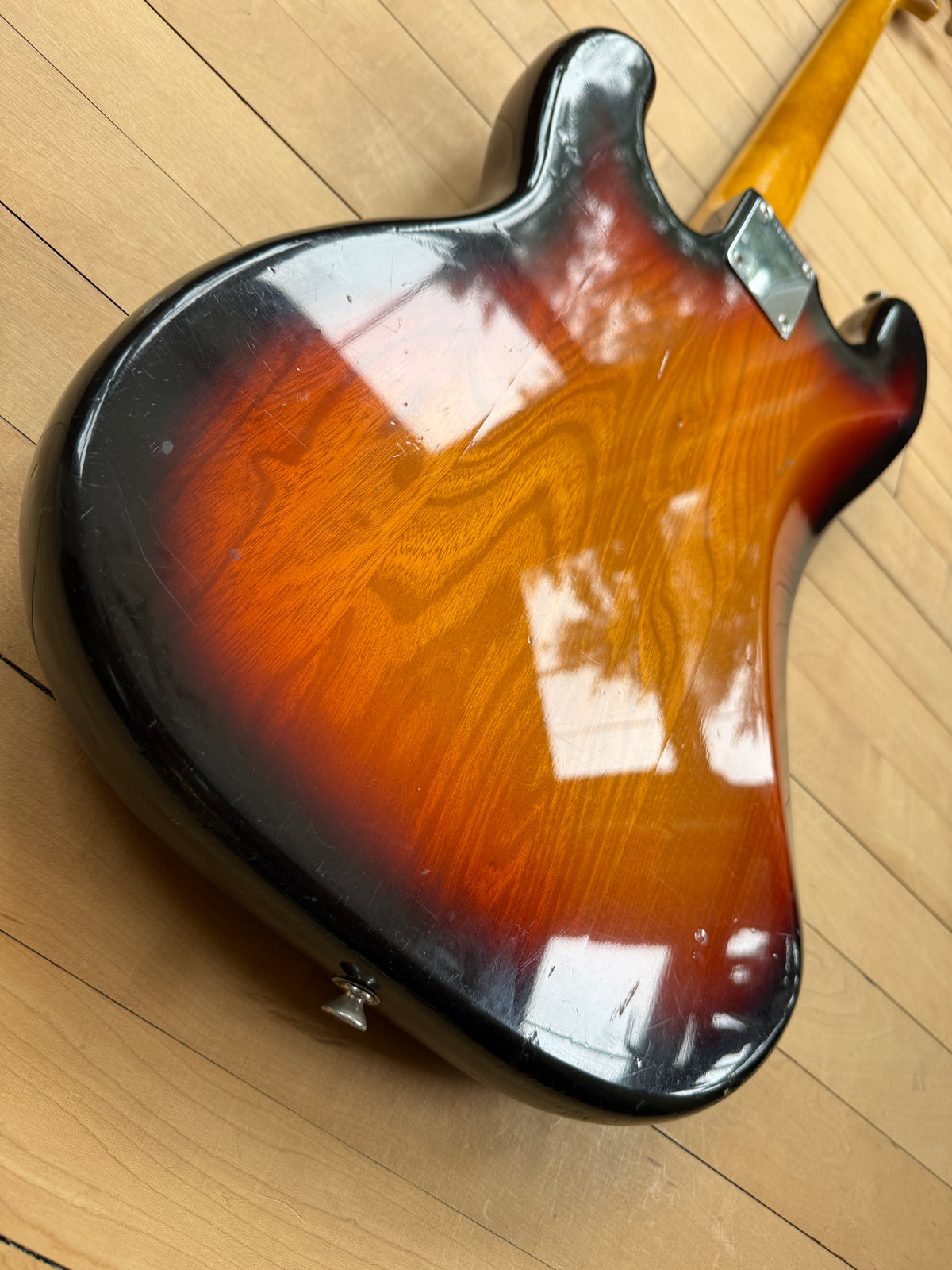 1982 Fender JV Precision Bass Guitar Sunburst
