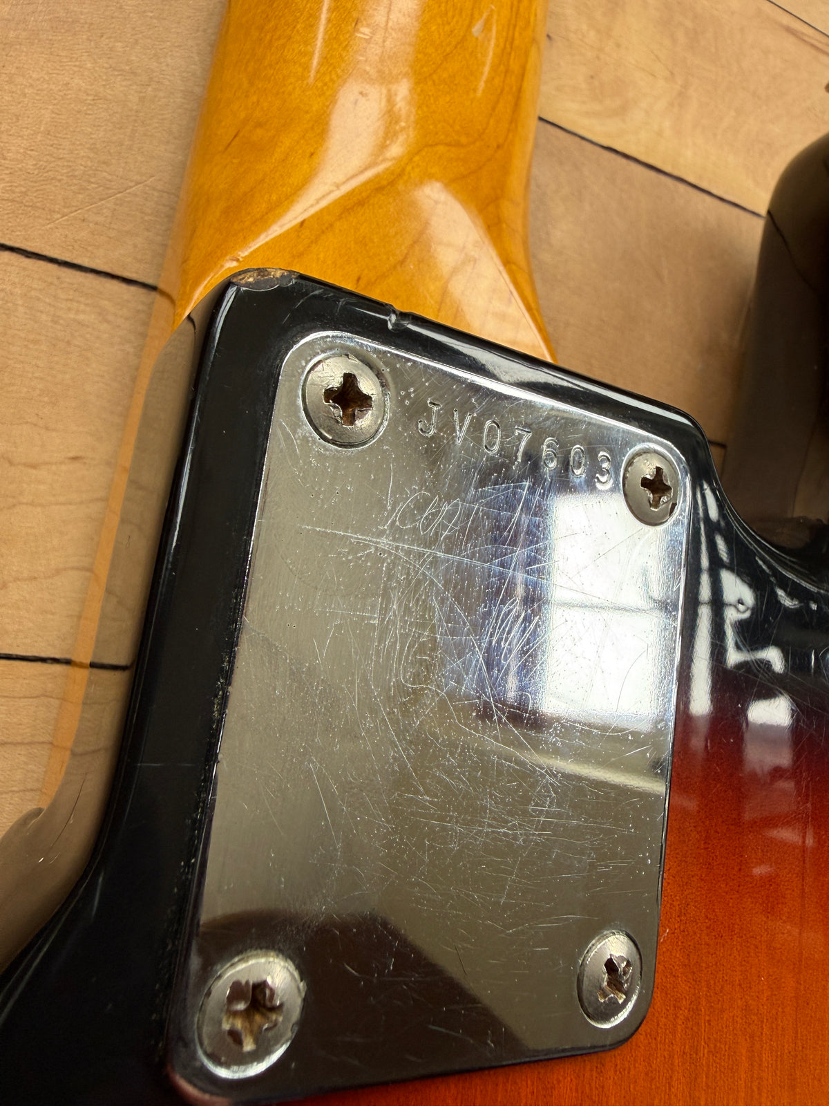 1982 Fender JV Precision Bass Guitar Sunburst