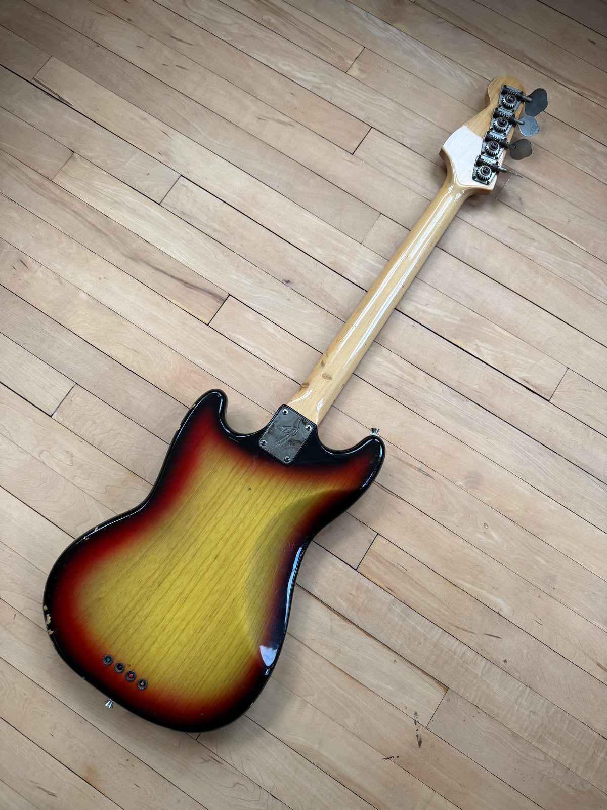 1976 Fender Mustang Bass Guitar Sunburst