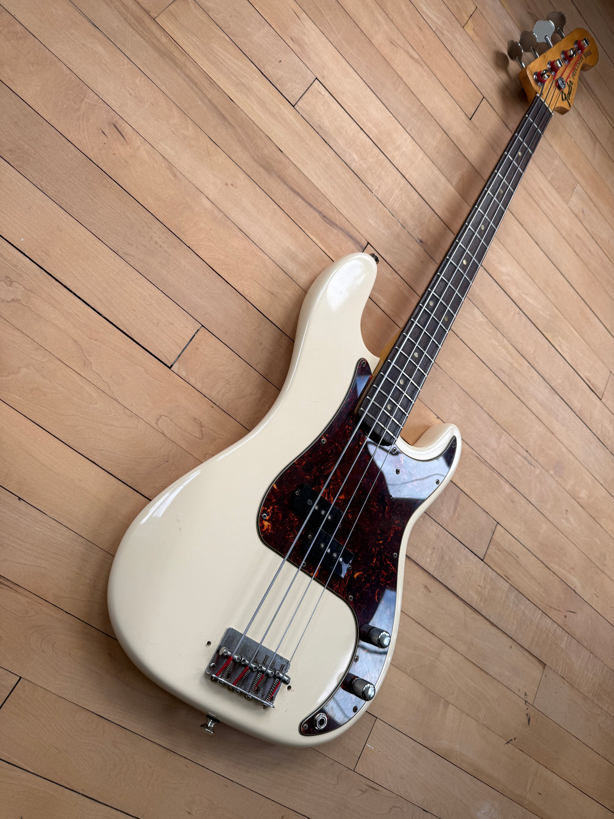 1969 Fender Precision Bass Guitar Olympic White