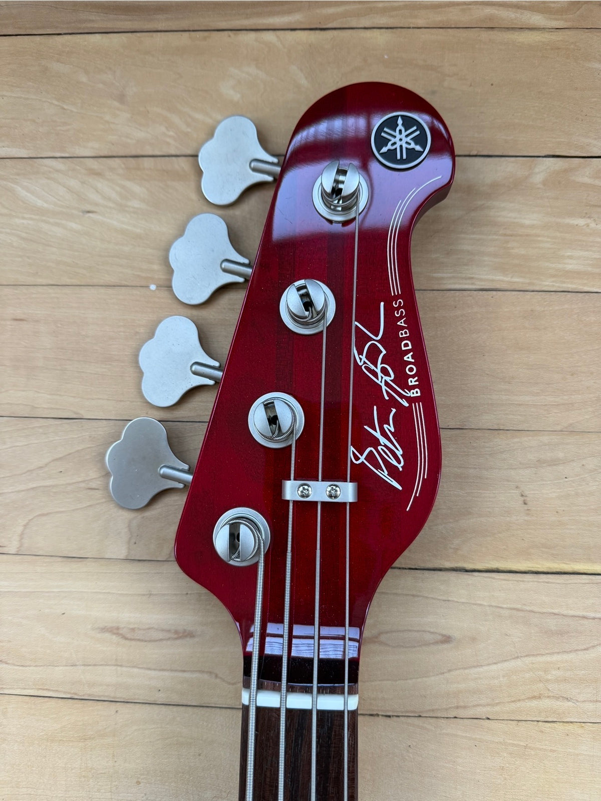 2020 Yamaha Peter Hook Signature Bass Guitar 1 of 5 Hand Signed in Red