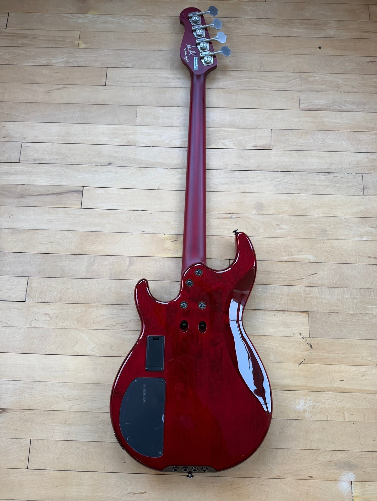 2020 Yamaha Peter Hook Signature Bass Guitar 1 of 5 Hand Signed in Red