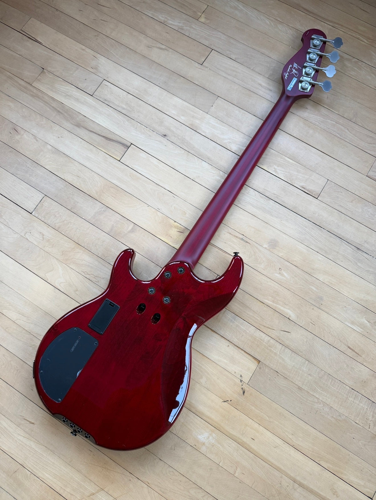 2020 Yamaha Peter Hook Signature Bass Guitar 1 of 5 Hand Signed in Red