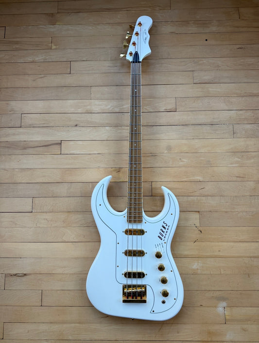 2005 Burns Bison Bass Guitar White