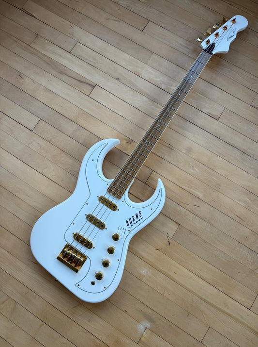 2005 Burns Bison Bass Guitar White