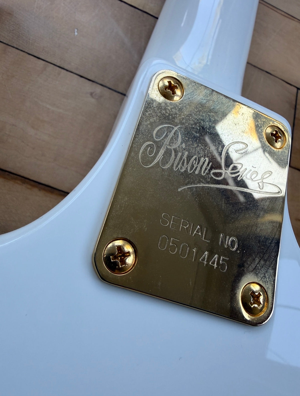 2005 Burns Bison Bass Guitar White