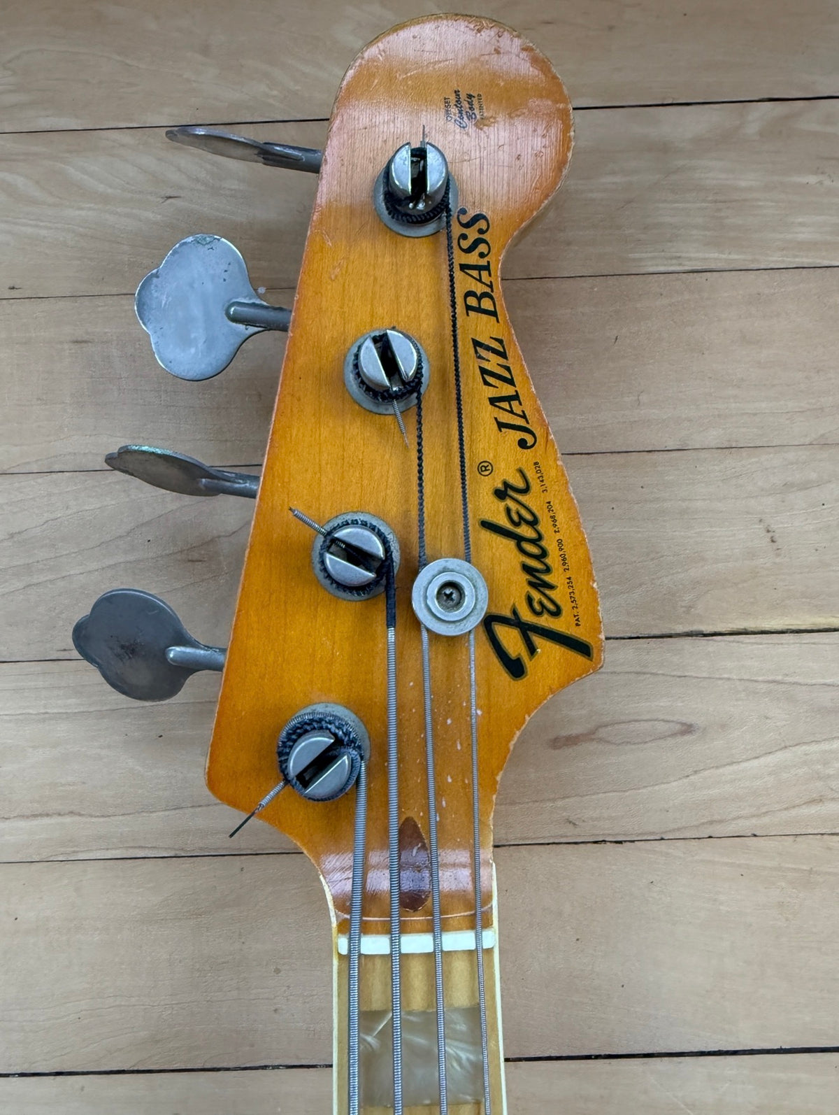 1974 Fender Jazz Bass Guitar in Natural