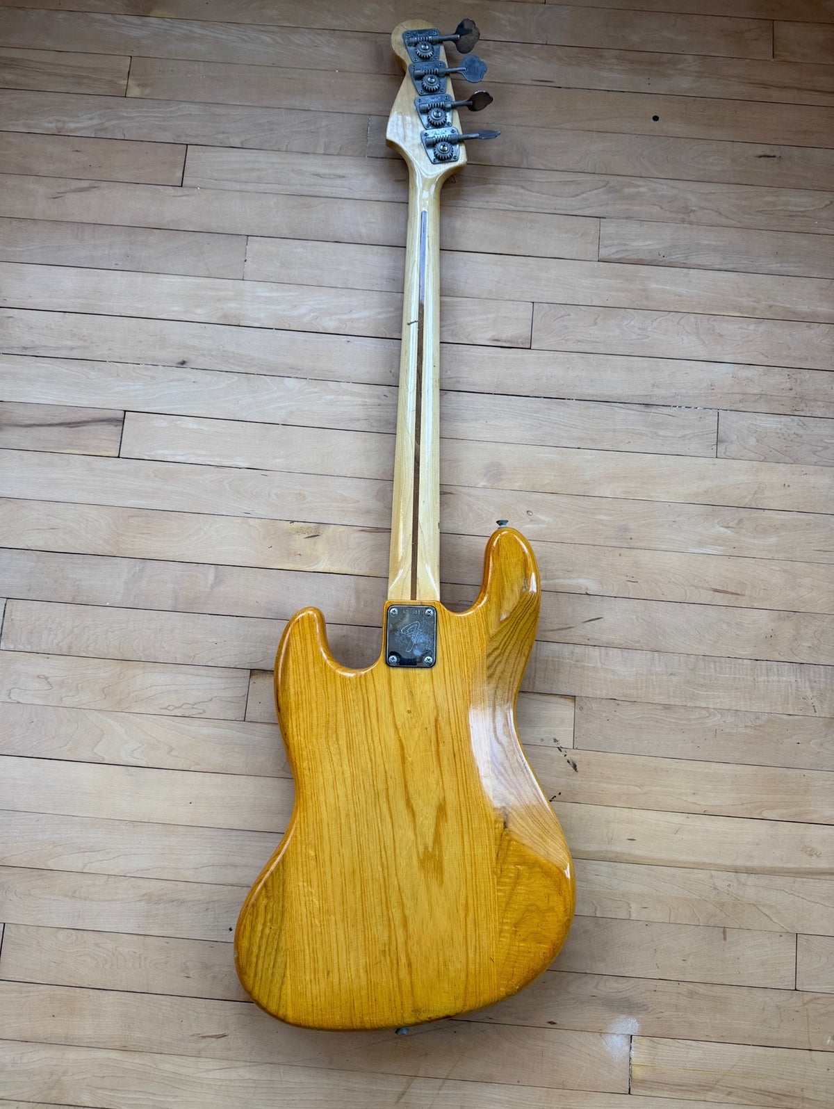 1974 Fender Jazz Bass Guitar in Natural