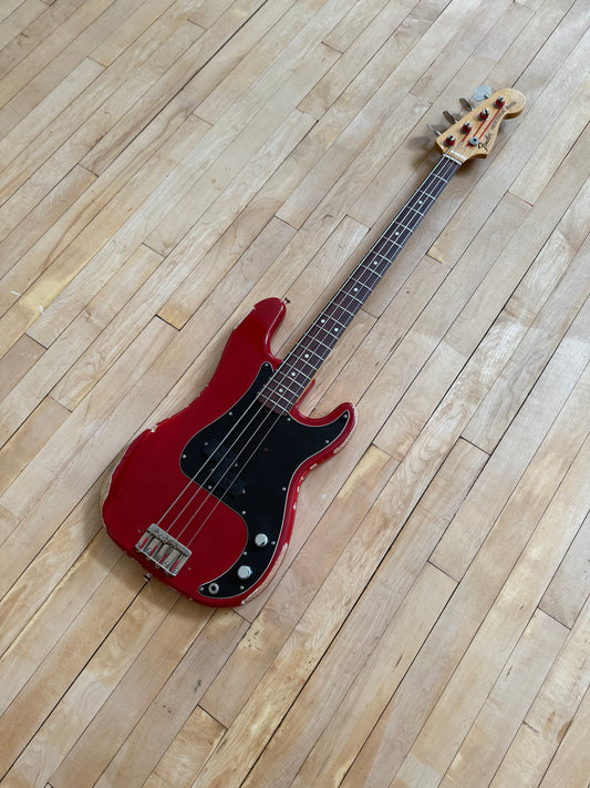 1972 Fender Precision Bass Guitar Candy Apple Red - Vintage Bass Room