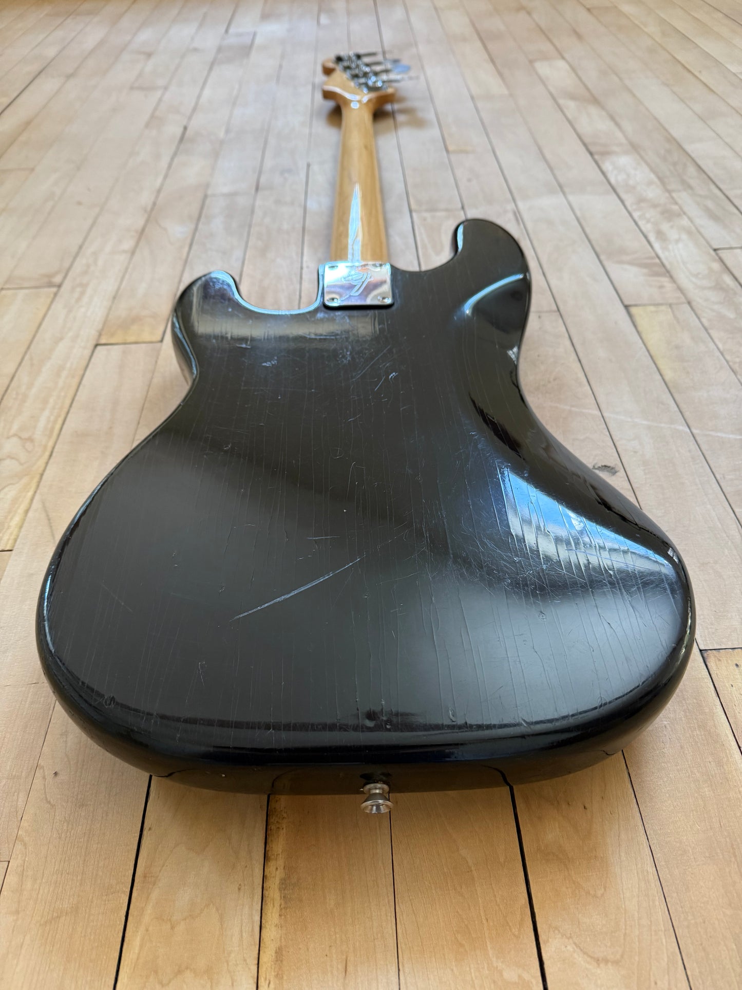 1973 Fender Precision Bass Guitar Black - Vintage Bass Room