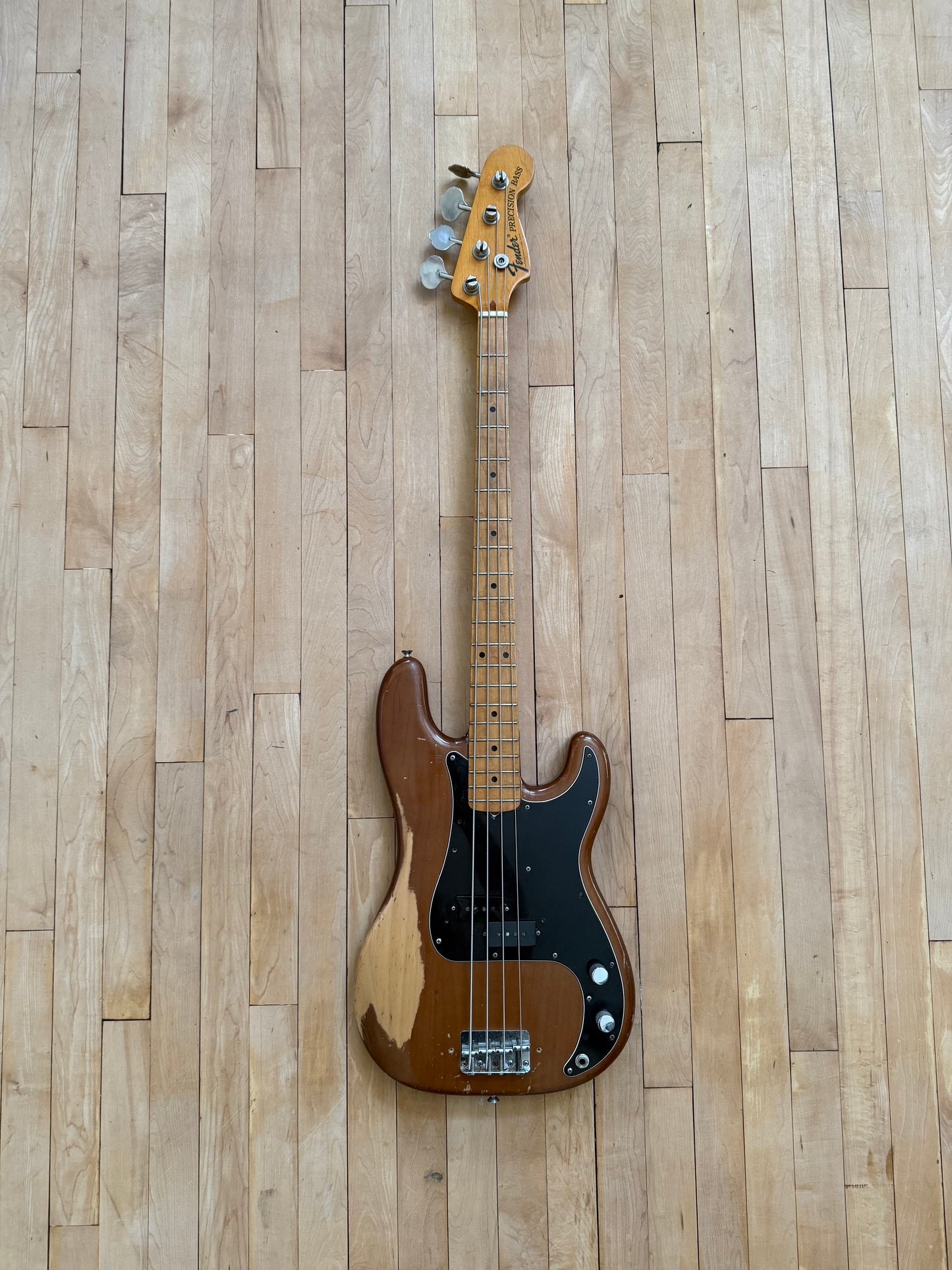 1974 Fender Precision Bass Guitar Mocha - Vintage Bass Room