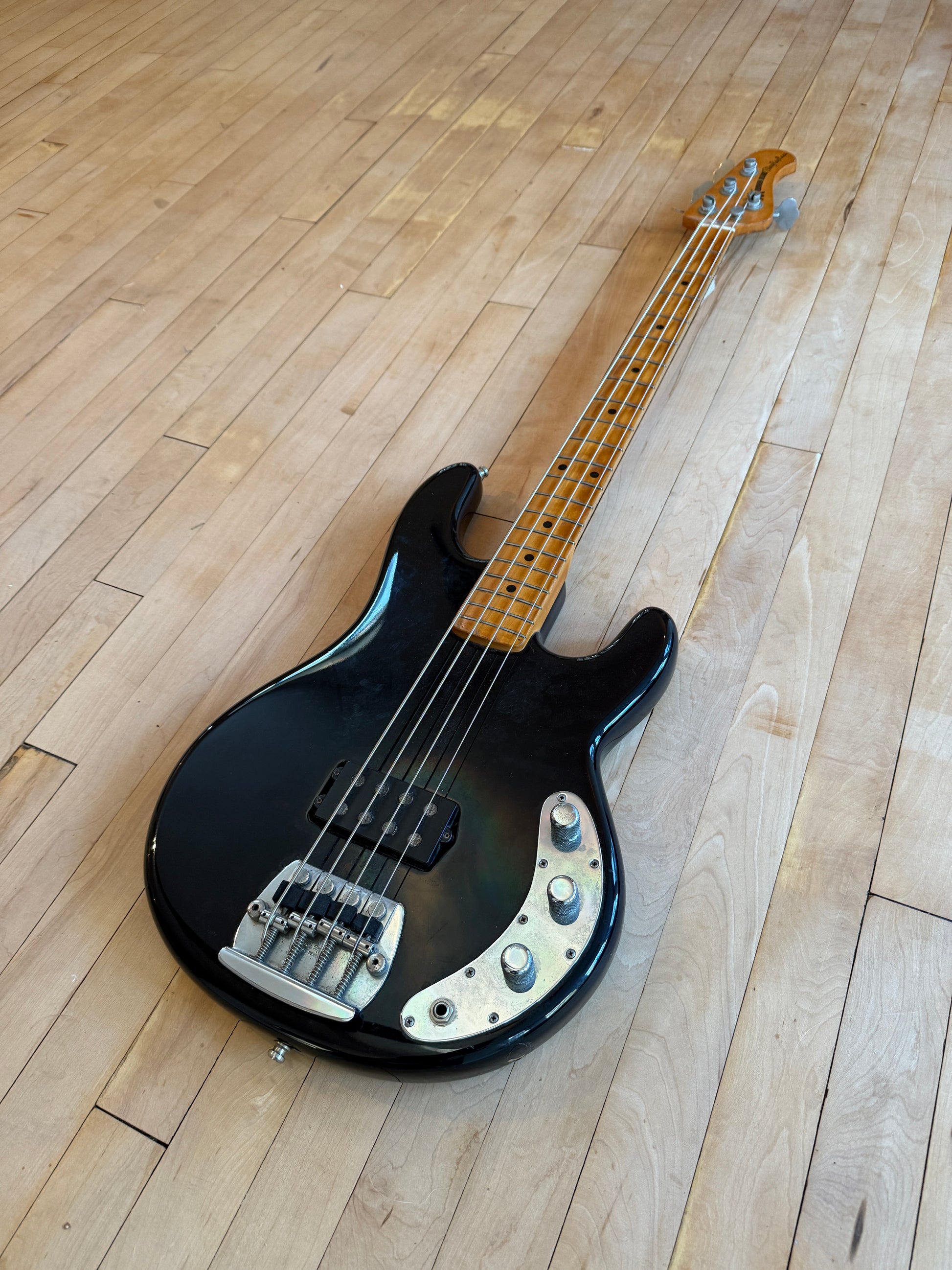1978 Musicman Stingray Bass Guitar Black Pre EB - Vintage Bass Room