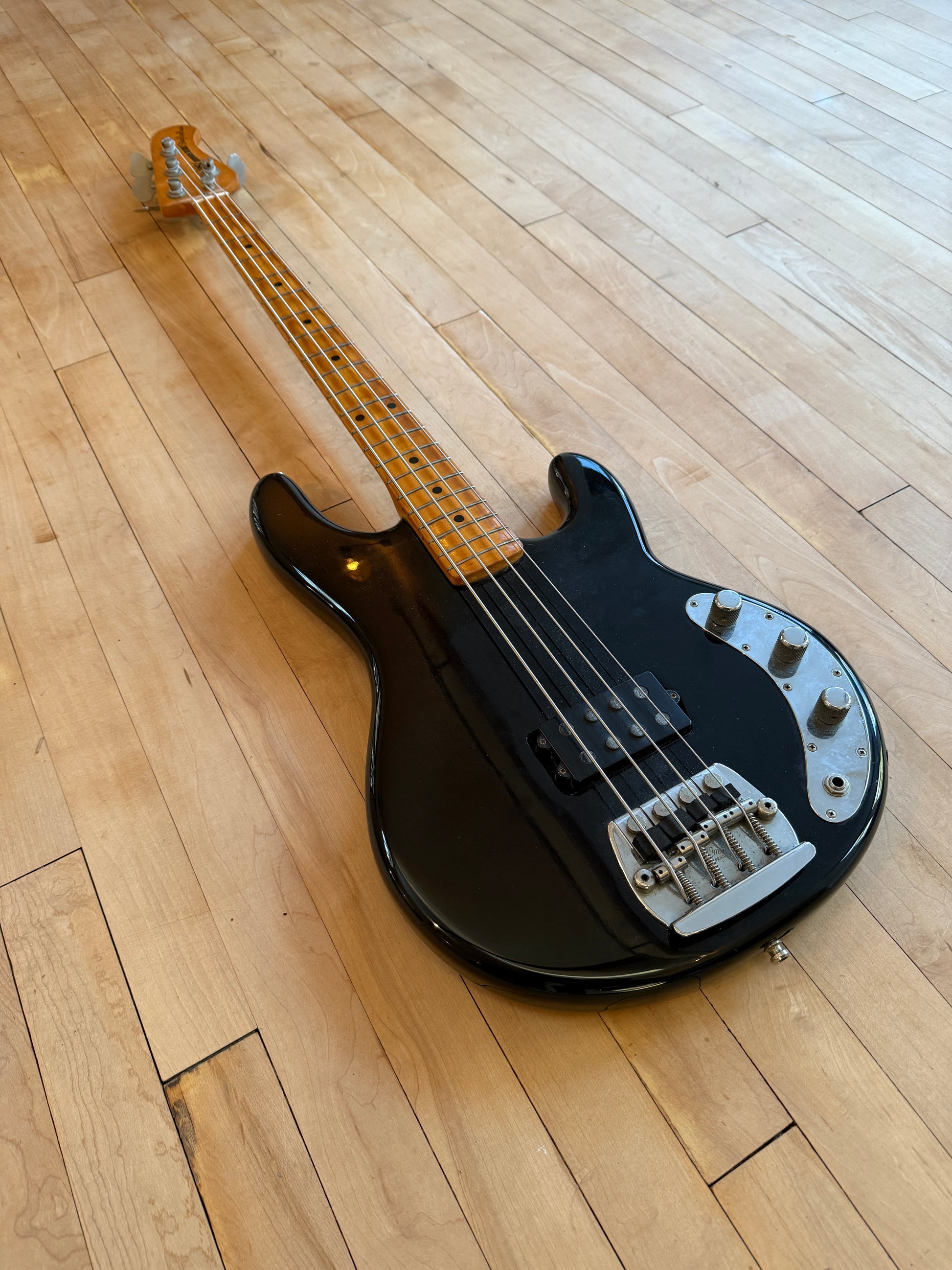 1978 Musicman Stingray Bass Guitar Black Pre EB - Vintage Bass Room