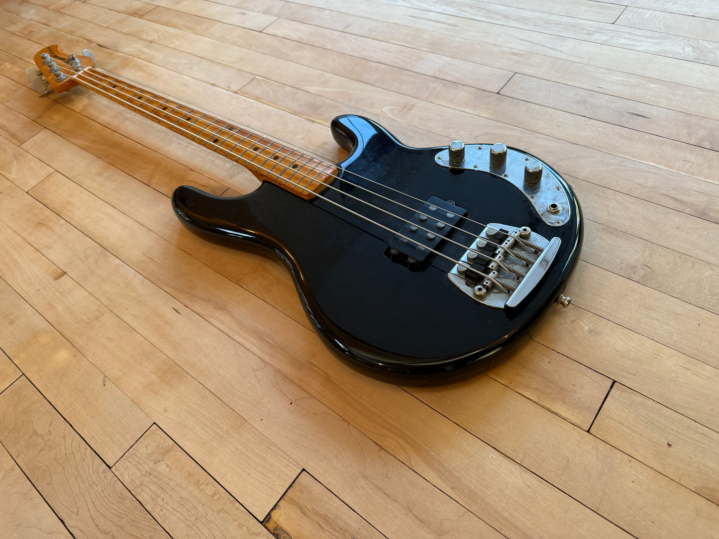1978 Musicman Stingray Bass Guitar Black Pre EB - Vintage Bass Room