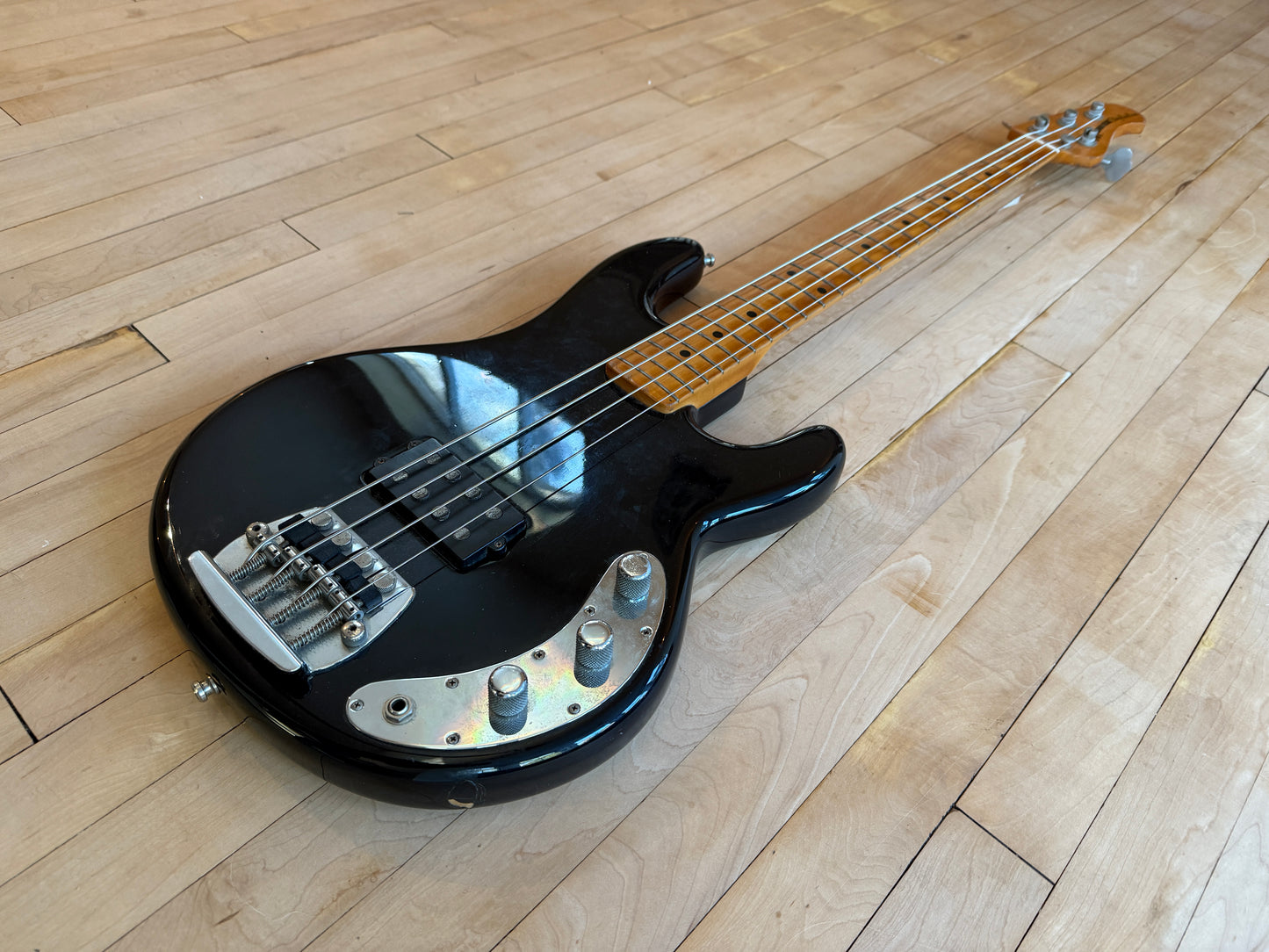 1978 Musicman Stingray Bass Guitar Black Pre EB - Vintage Bass Room