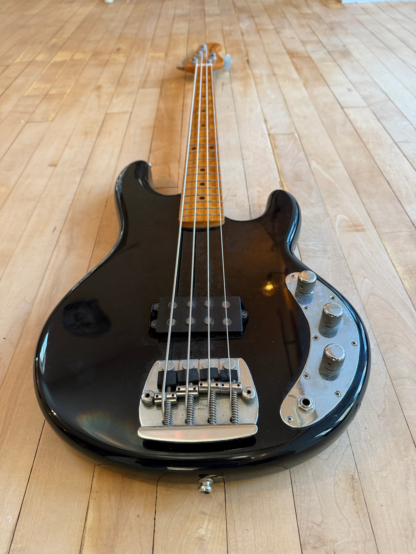 1978 Musicman Stingray Bass Guitar Black Pre EB - Vintage Bass Room