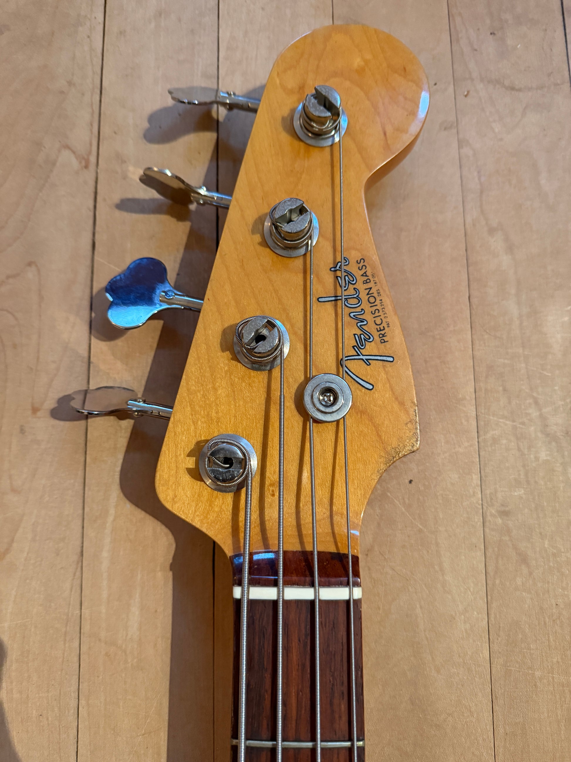 'Bitsa Fender ' Precision Bass Guitar Daphne Blue - Vintage Bass Room