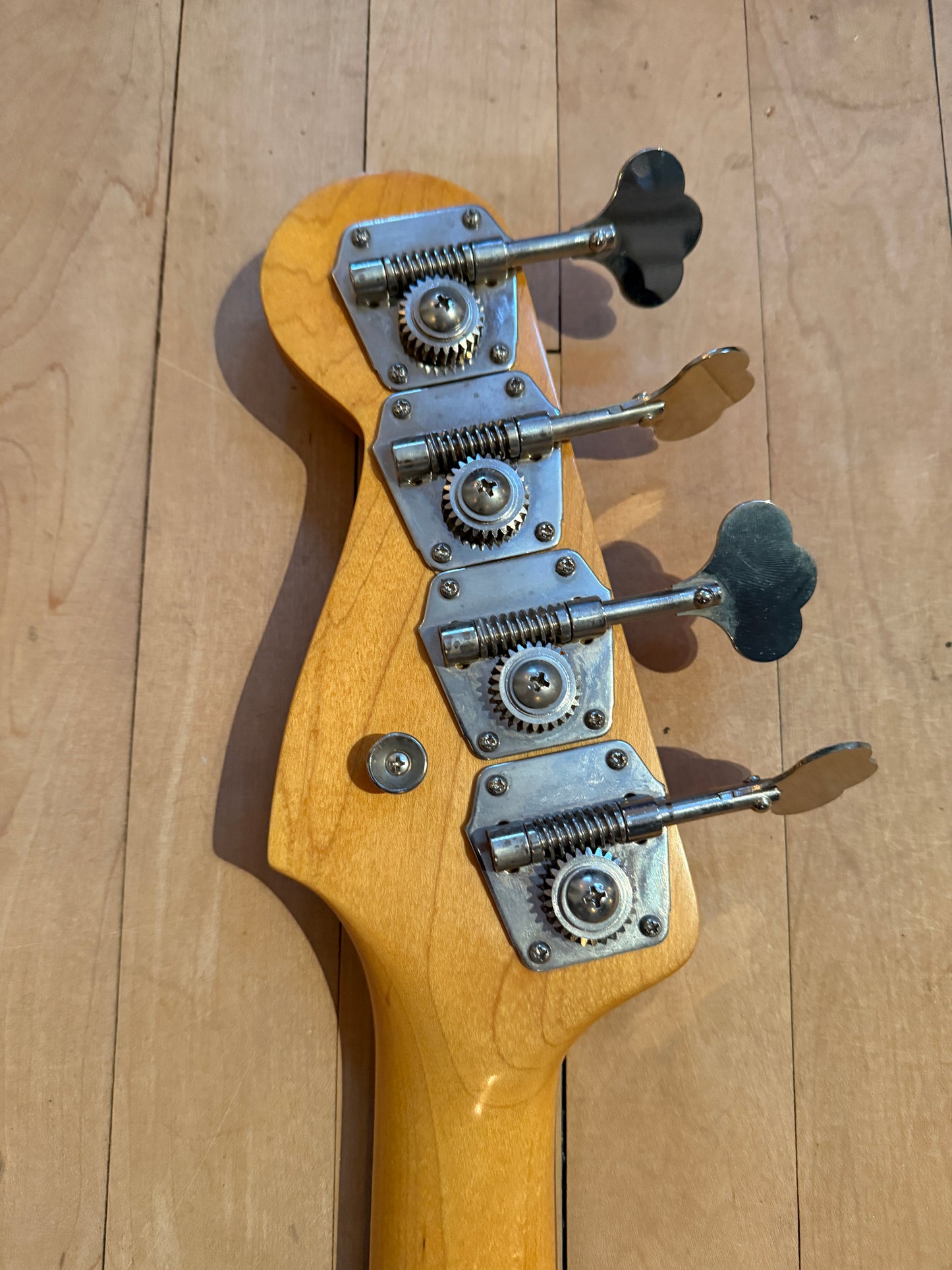 'Bitsa Fender ' Precision Bass Guitar Daphne Blue - Vintage Bass Room