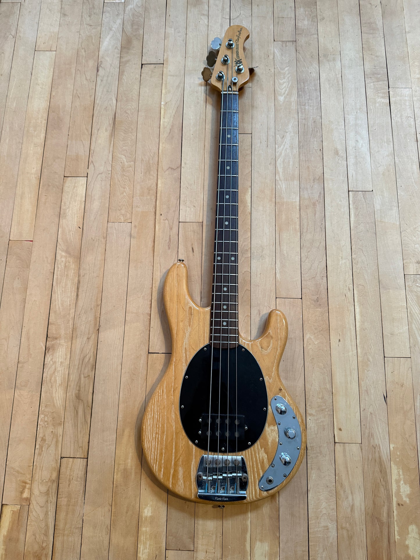 1982 Pre EB Musicman Stingray Bass Guitar Natural & Rosewood - Vintage Bass Room