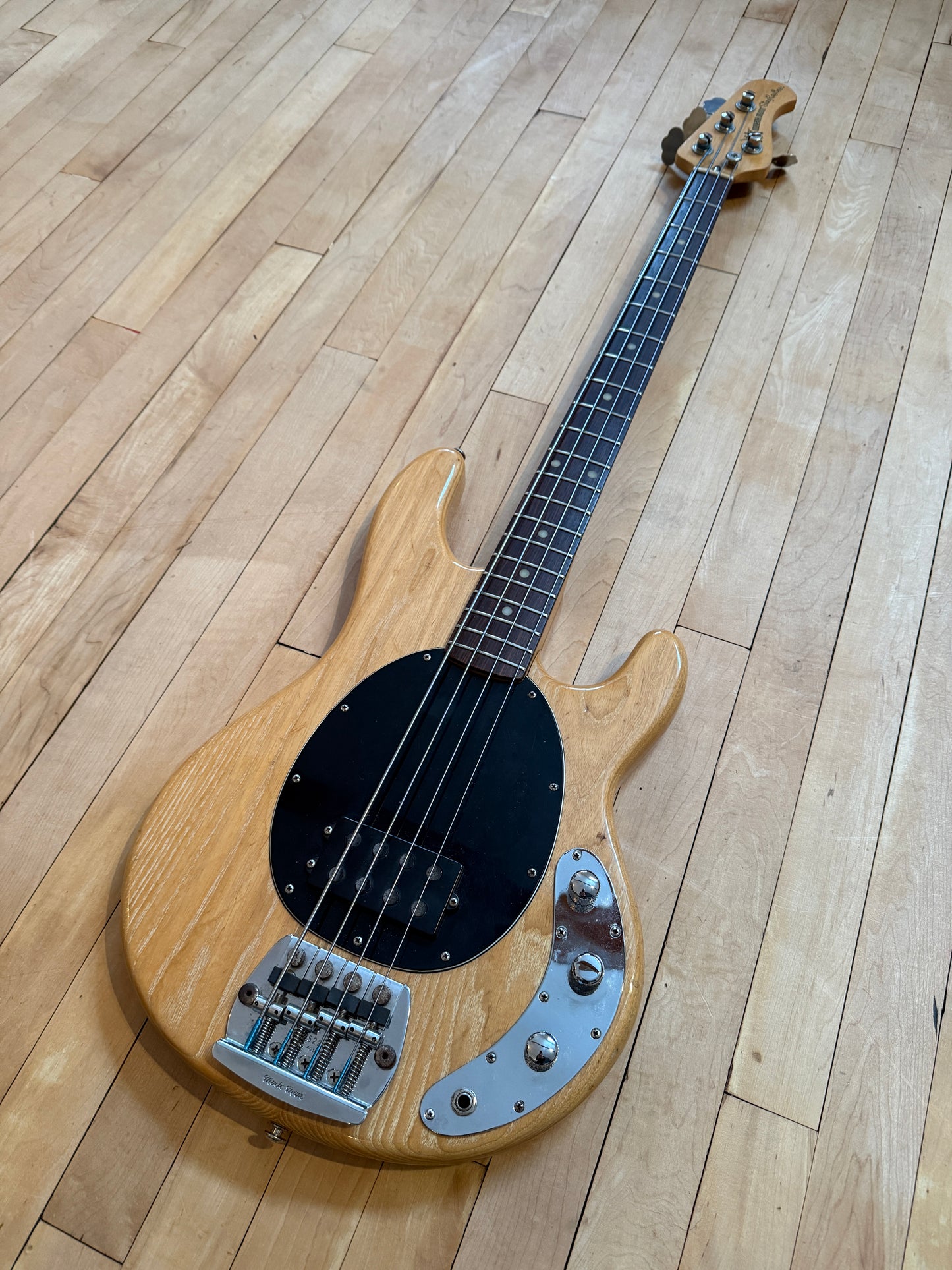1982 Pre EB Musicman Stingray Bass Guitar Natural & Rosewood - Vintage Bass Room