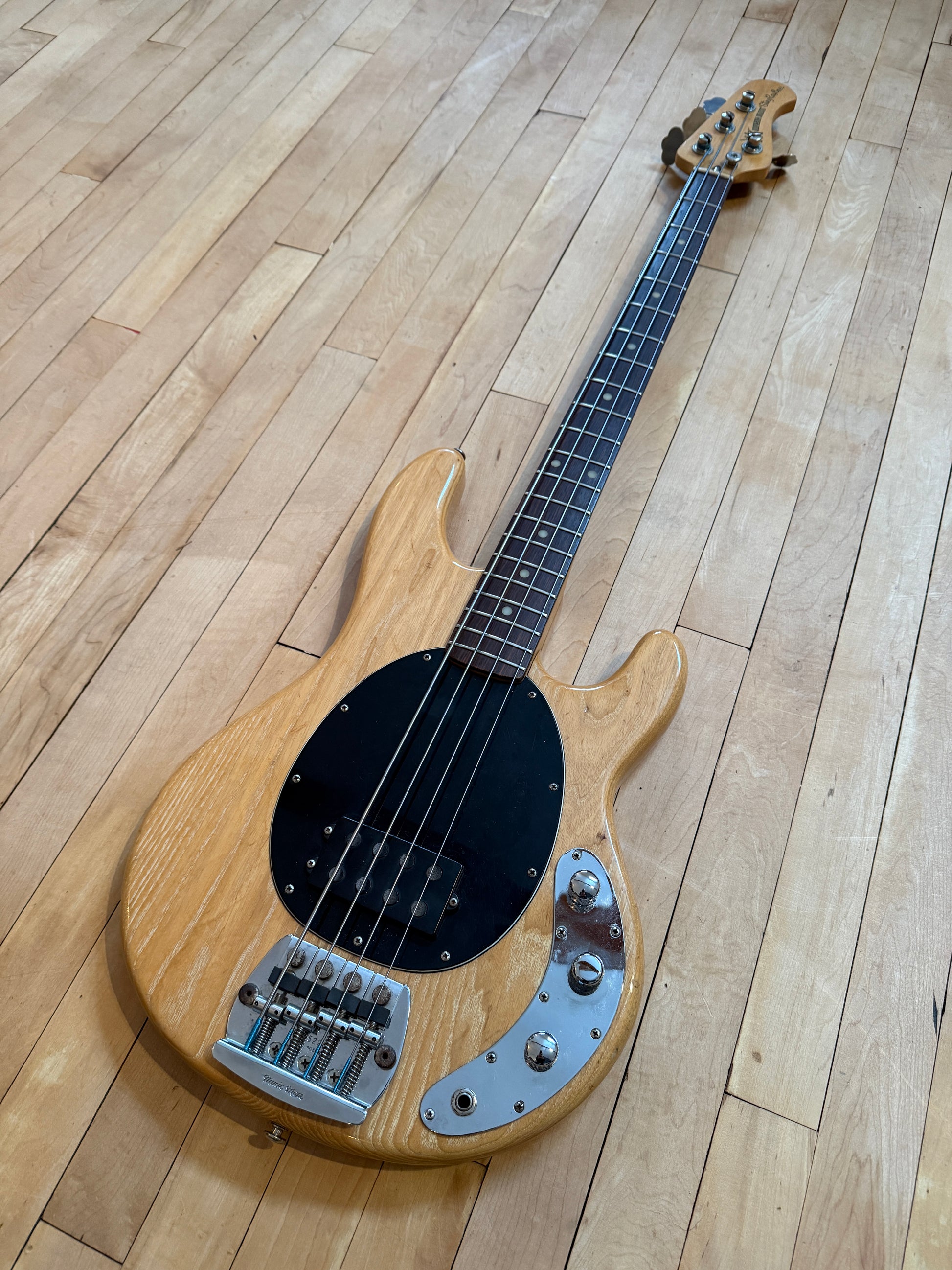 1982 Pre EB Musicman Stingray Bass Guitar Natural & Rosewood - Vintage Bass Room