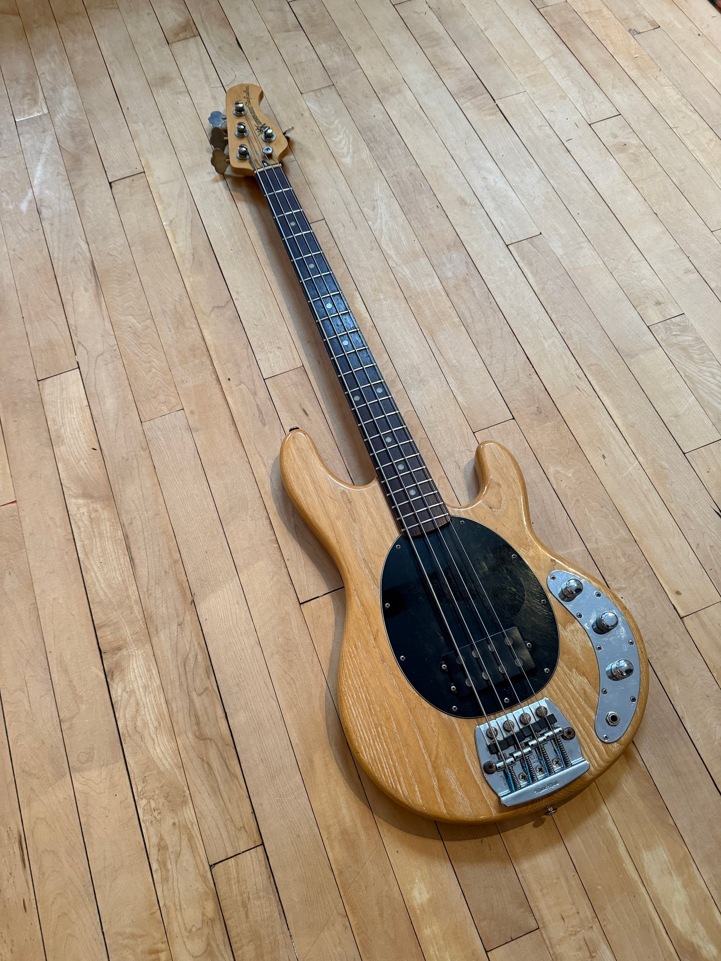 1982 Pre EB Musicman Stingray Bass Guitar Natural & Rosewood - Vintage Bass Room